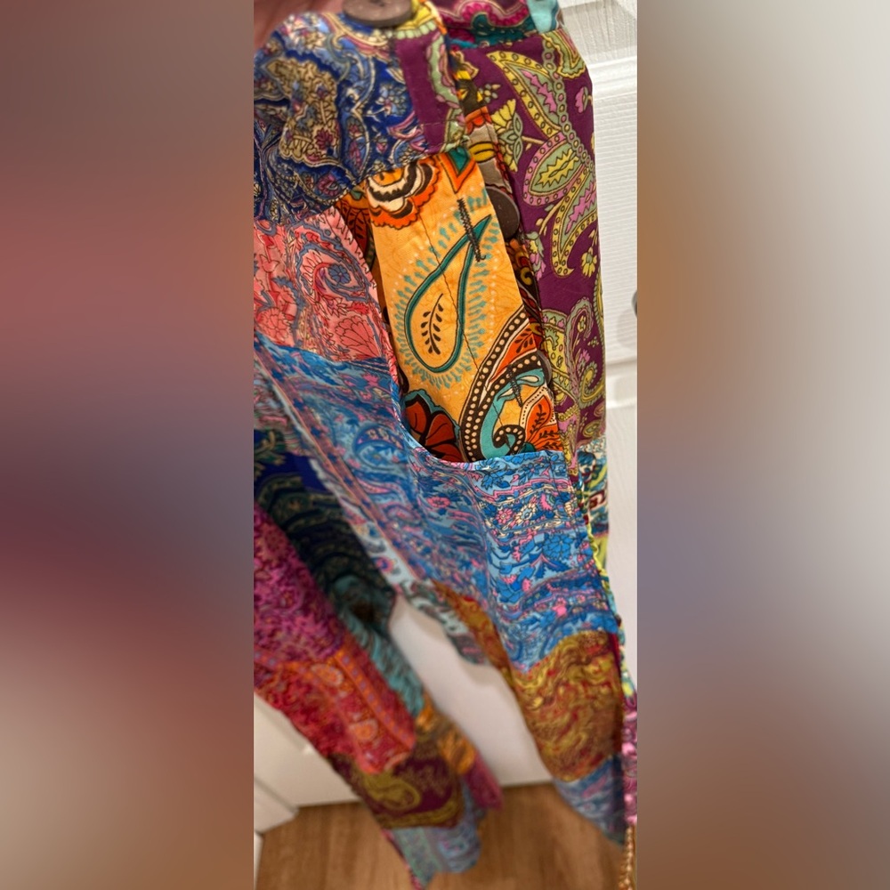 Boho Multicolor Patchwork Overalls - Picture 4 of 9